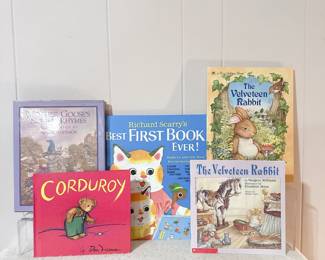 Vintage childrens books - Corduroy, The Velveteen Rabbit, Best First Book Ever, Mother Gooses Nursery Rhymes