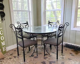Five Piece Dining Set. This item is available for purchase pre-sale. It can be purchased on our website using this link: https://www.pureandsimplecarolinas.com/shop/cherryville