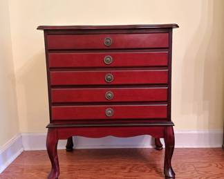 Vintage Queen Anne Style Cherry Cabinet