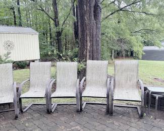 Set of 5 Outdoor Patio Chairs 