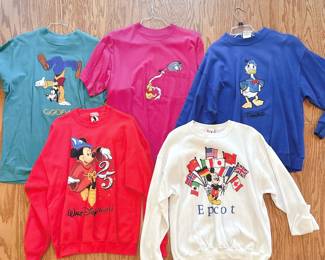 Vintage 1990s Disney Epcot Sweatshirt - Vintage Disney 25th Anniversary Red Sweatshirt - Vintage 90s Disney T-Shirt Eeyore - Disney Donald Duck Sweatshirt - Vintage 90s Disney Goofy Goofin Around T- shirt