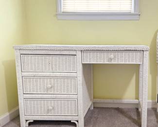 Henry Link Wicker Writing Desk