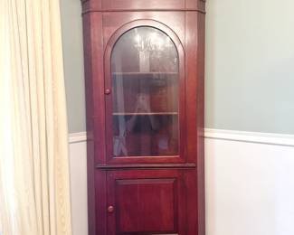 Vintage Cherry Corner Cabinet x2. This item is available for purchase pre-sale. It can be purchased on our website using this link: https://www.pureandsimplecarolinas.com/shop/cherryville