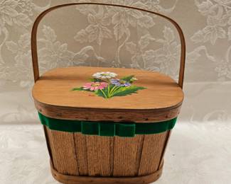Hand Painted Wood Purse