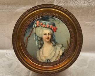 Antique Powder Jar w/ Celluloid Lid