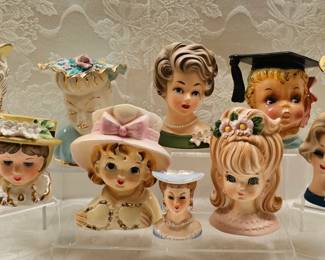 Lady Head Vases
