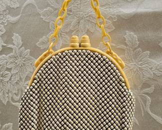 Whiting Davis Enamel Mesh & Lucite Handbag