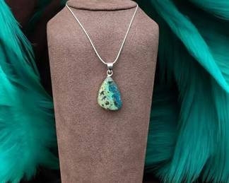 Chrysocolla Pendant Necklace