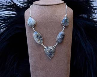 Natural Black Rutile Necklace