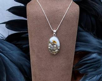 Ocean Jasper Pendant Necklace
