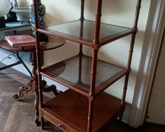 handpainted etagere, Consulate by Drexel