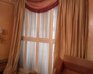silk draperies