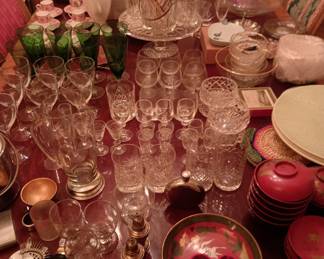 glassware, crystal