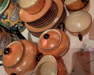 Czech porcelain lustreware