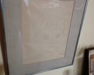 drawing framed