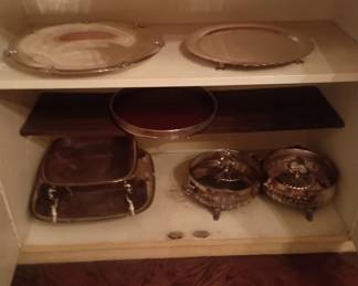 silver serving pieces