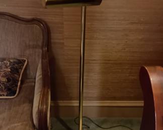 brass standing lamp
