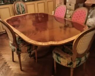 Baker dining table with two leaves. Regency style
