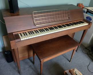 Winter upright piano, Danish Modern style
