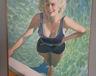 Jean Harlow painting by Sunny Warner