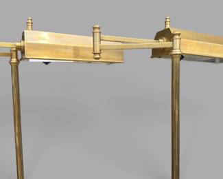 Pair of Chapman for Visual Comfort "Dorchester" brass floor lamps; sold 2x the money