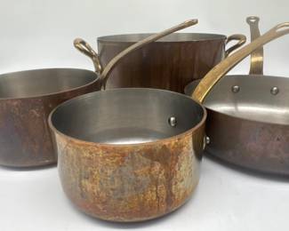 Mauviel 1830 collection of copper cookware