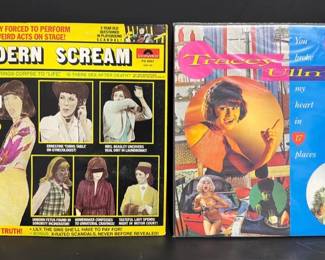 Large collection of record albums featuring strong women
