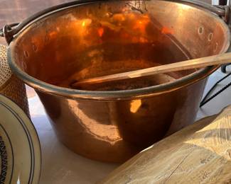 Antique Copper Cauldron England