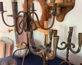 Cast Iron Candlesticks