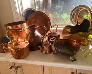 Copper Pieces dating back to 1700's purchased in England