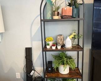 Nathan James Haven 5-Shelf Etagere Bookshelf with Arch Top