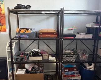 Origami 4-Tier Folding Storage Shelving Unit with Assorted Board Games