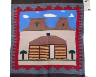 Sheron Johnson Navajo Woven Pictorial Rug Weaving