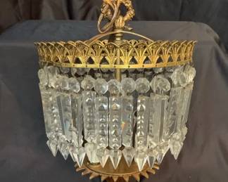 002 Crystal Wedding Cake Chandelier
