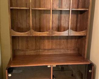 MCM Bookcase Hutch