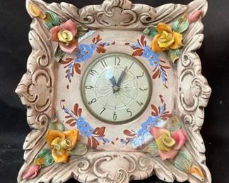 Vintage Capodimonte Clock