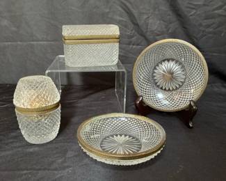 Vintage Crystal Cut Trinkets