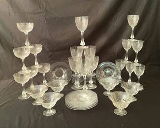 Etched Clear Fine Crystal