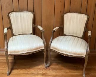 French Louis XV Style Armchairs