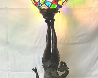 005 Acrobat Mosaic Glass Lamp