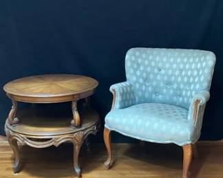 Blue Chair Table