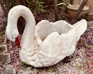 Concrete swan