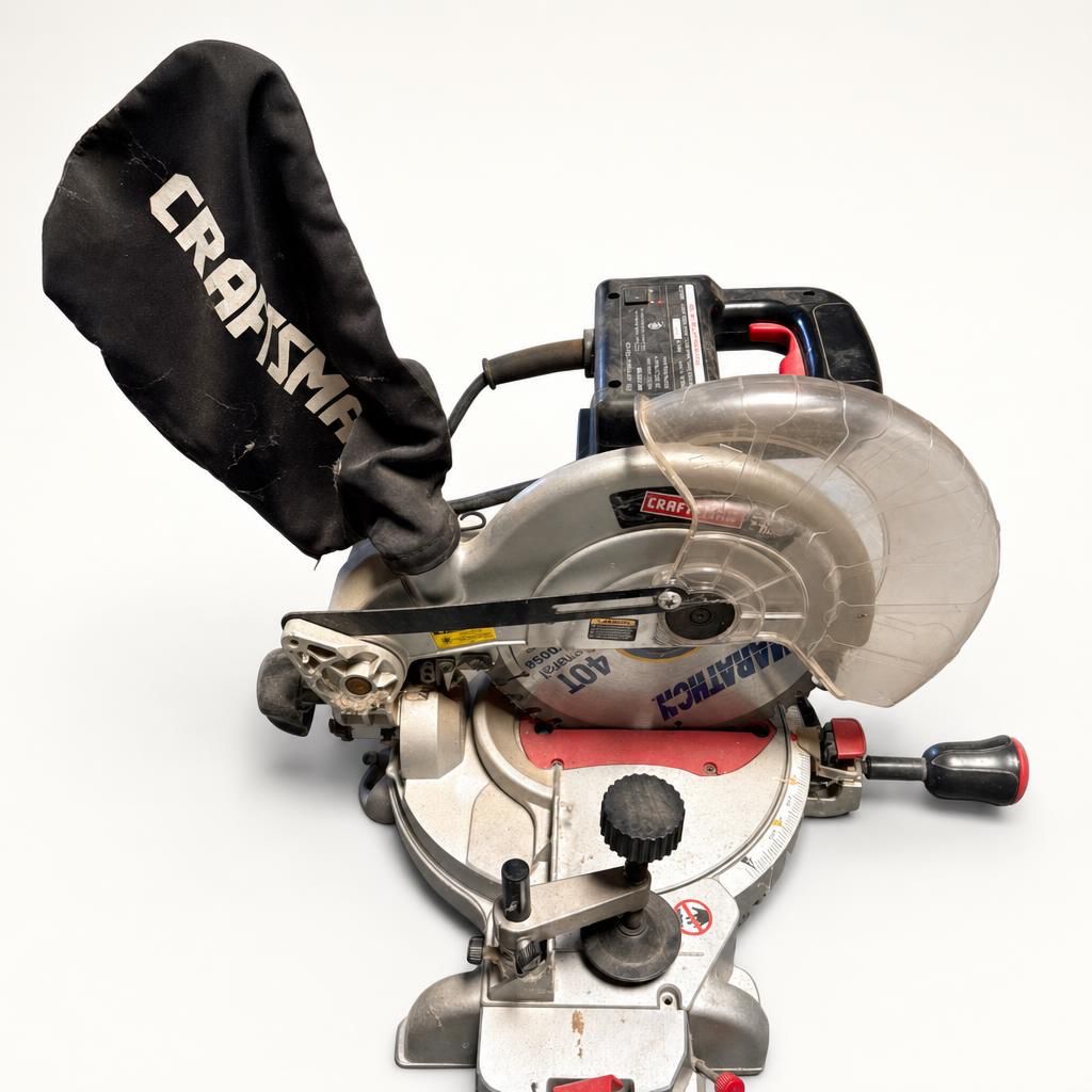 Lot 38: Craftsman 10 in. Laser Compound Miter Saw