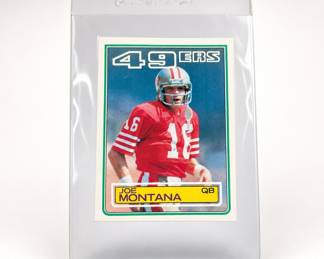 Lot 994: 1983 Topps Joe Montana #169