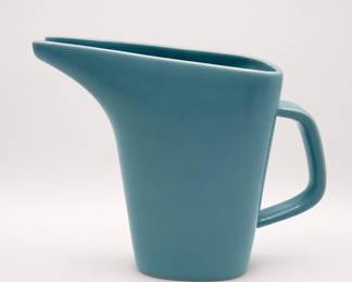 Lot 116: Höganäs Keramik Turquoise Stoneware Pitcher