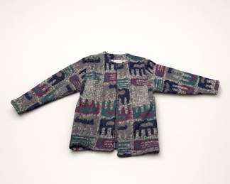 Lot 224: Gutura Eliosno Angora Blend Open-Front Cardigan, Size L