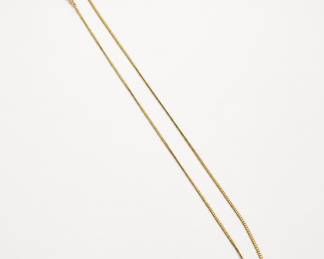 Lot 979: 12K Gold-Filled Curb Chain Necklace