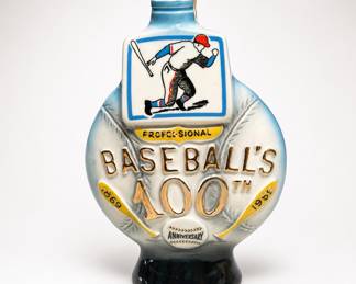 Lot 203: Jim Beam 1969 Baseball's 100th Anniversary Decanter