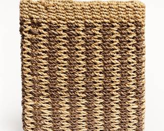 Lot 211: Two-Tone Woven Fiber Basket