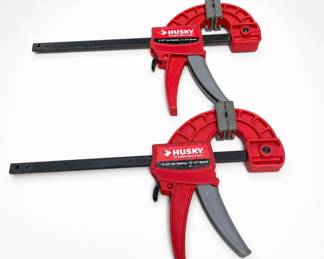 Lot 240: Pair of Husky 6-1/4" Trigger Bar Clamps